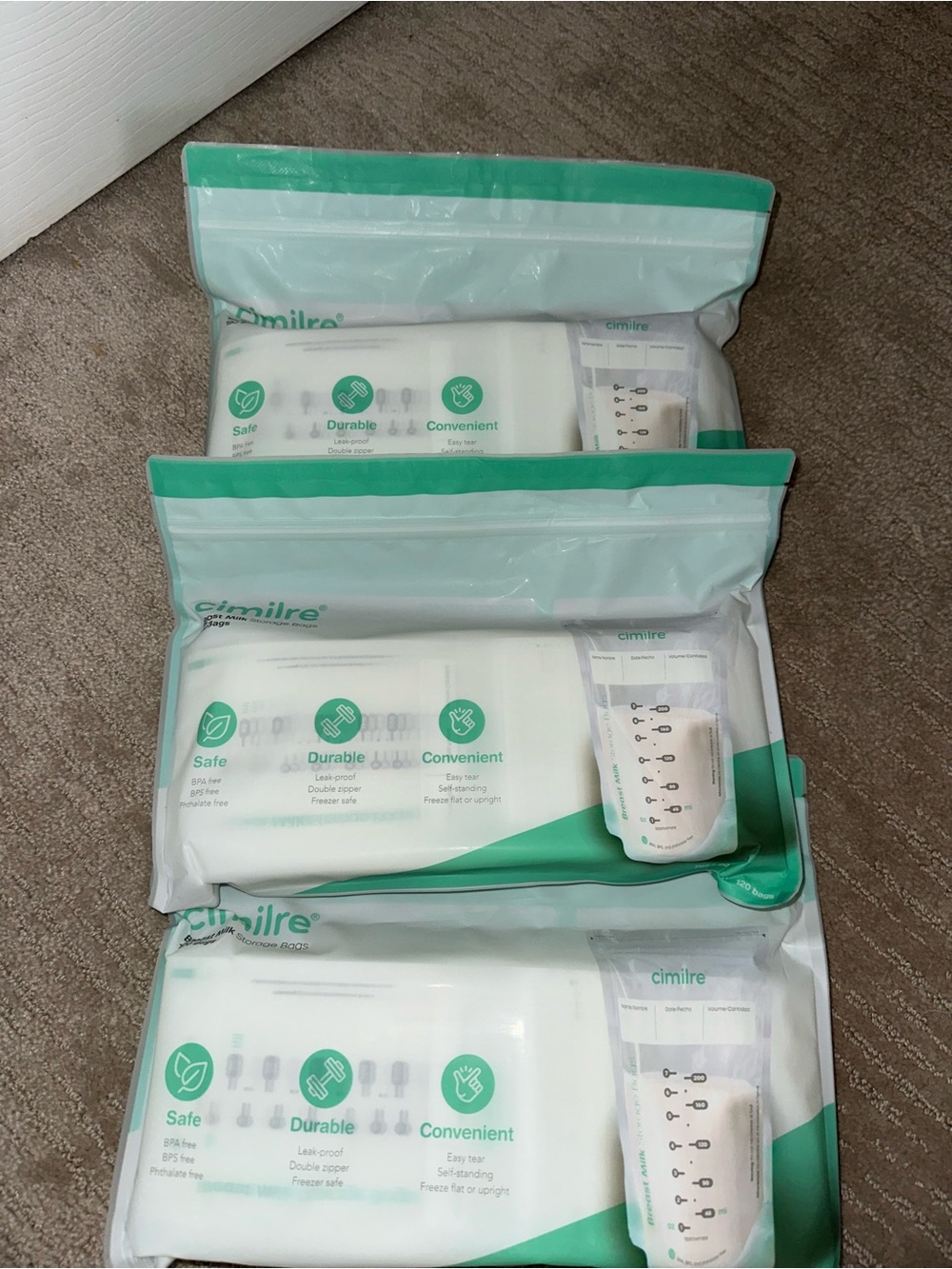 White Breast Milk Storage Bags – Safe Durable Convenient (White)